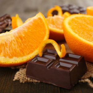 Orange and dark choclate